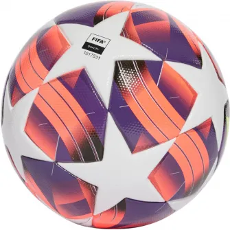 Minge fotbal Adidas WUCL League, marime 5, alb/portocaliu
