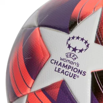 Minge fotbal Adidas WUCL League, marime 5, alb/portocaliu