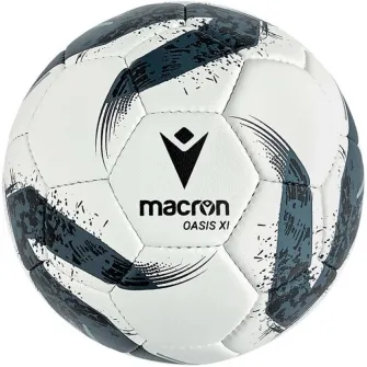 Minge fotbal Macron OASIS XI, marimea 5, alb/albastru/negru