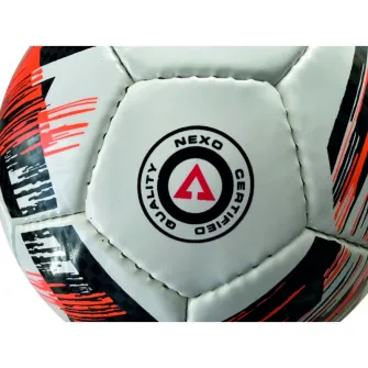 Minge fotbal Nexo PROTEAM, marimea 5, alb/portocaliu/negru