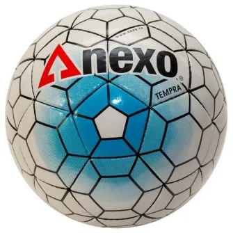 Minge fotbal Nexo TEMPRA, marimea 4, alb/albastru