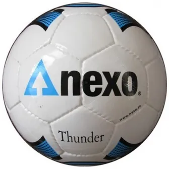 Minge fotbal Nexo THUNDER, marimea 5, alb/albastru/negru