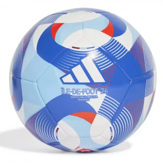 Minge oficiala fotbal Adidas Olympics Training, marime 5, alb/albastru
