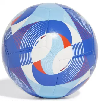 Minge oficiala fotbal Adidas Olympics Training, marime 5, alb/albastru
