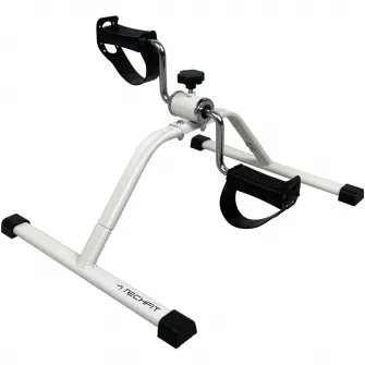 Mini bicicleta exercitii recuperare Techfit ,pedale cu forma ergonomica,alb