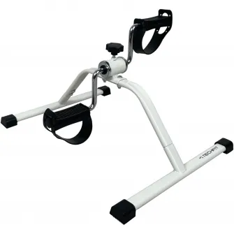 Mini bicicleta exercitii recuperare Techfit ,pedale cu forma ergonomica,alb