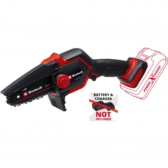 Mini fierastrau electric/mini drujba cu lant pe acumulator Einhell GE-PS 18/15 Li BL-Solo Power X-Change 18 V, lungime lama 15.8 cm, lungime max. taiere 12.5 cm, viteza taiere 4.8 m/s,brushless, fara acumulator si incarcator in setul de livrare