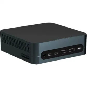 Mini PC Prestigio Solutions PSMPC103 cu procesor Intel® Core™ i3-1215U pana la 4.4GHz, fara RAM, fara Stocare, Intel® UHD Graphics, Wi-Fi, Bluetooth, HDMI, No OS, Negru