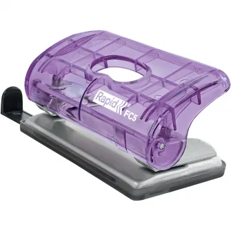 Mini-perforator plastic Rapid Colour'Breeze FC5, 10 coli, cutie, lavanda