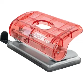 Mini-perforator plastic Rapid ColourBreeze FC5, 10 coli, cutie, corai