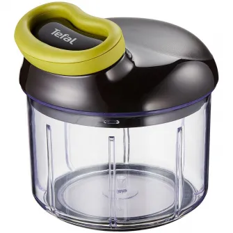 Mini Tocator manual Tefal 5 Second, 900 ml, lame inox, verde - negru