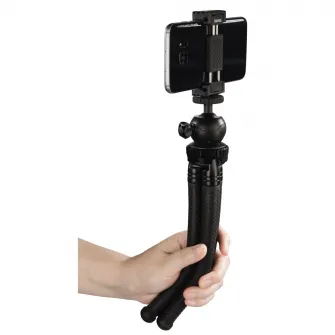 Mini Trepied Hama FlexPro Smartphone / GoPro / Camera Foto, 27cm, Negru