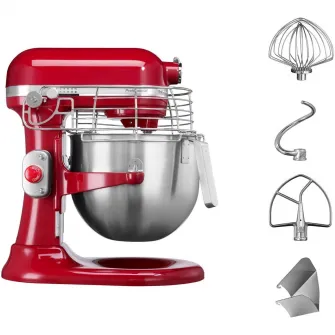 Mixer cu bol KitchenAid 5KSM7990XEER, 6.9L, professional, empire red