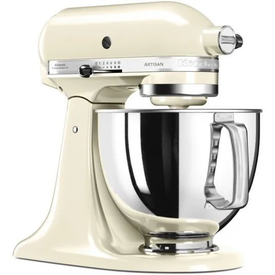 Mixer cu bol KitchenAid Artisan 5KSM125EAC, 300W, 4.8L, Almond Cream