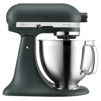 Mixer cu bol KitchenAid Artisan Elegance Pebbled Palm, 300W, 4.8L, Gri