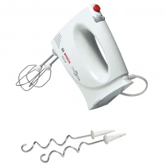 Mixer de mana Bosch MFQ3010, 300 W, 2 Viteze, Alb