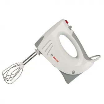 Mixer de mana Bosch MFQ3540, 450 W, 5 viteze, Alb/Gri