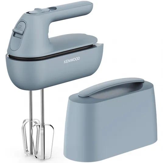 Mixer de mana QUICKMIX GO HMP40.000GY, 350 W, 5 viteze, 2 teluri si 2 carlige din inox, lingura masurare, capac depozitare accesorii, maner, gri