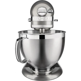 Mixer planetar Artisan Elegance KitchenAid 5KSM185PSEMS, 300 W, bol 4.8 L, Argintiu