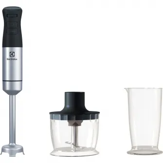 Mixer vertical Electrolux E5HB1-6SS, 1000 W, Viteza variabila + Turbo, Minitocator, Tel, Vas mixare, Negru / Inox