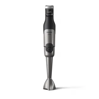 Mixer vertical Philips HR2682/00Seria 5000, 1200 W, Tehnologie SpeedTouch, Aparatoare impotriva stropirii pentru lama, Indicator de viteza cu LED, Accesorii tel si tocator, negru/argintiu
