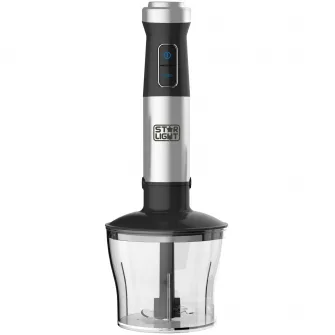 Mixer vertical Star-Light HBSJ-700W, 700 W, Variator viteza + Turbo, Tocator, Negru/Inox