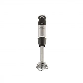 Mixer vertical Tefal QuickChef HB659838, 1000W, 20 de viteze, Functie Turbo, Picior pasator din metal, Pahar gradat 800 ml, Argintiu