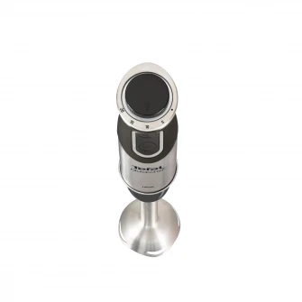 Mixer vertical Tefal QuickChef HB659838, 1000W, 20 de viteze, Functie Turbo, Picior pasator din metal, Pahar gradat 800 ml, Argintiu