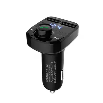 Modulator FM, Bluetooth 5.0, transmitator FM cu functie de incarcator auto, incarcare rapida, port USB de tip C, port auxiliar