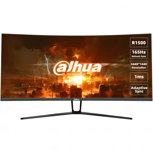 Monitor curbat Dahua LM34-E330C, 34 ", 3440x1440 , 165Hz, 1ms, Negru
