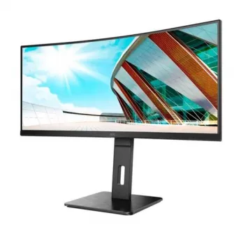 Монитор изогнутый LED VA AOC 34, WQHD, 100 Гц, 4 мс, FreeSync2, Frameless, HDMI, DisplayPort, CU34P2A