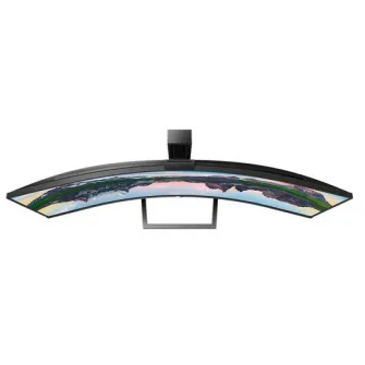 Monitor curbat LED VA Philips 48.8, Ultra wide, 32:9, 1800R, 5k Dual Quad HD, HDR 400, Adobe RGB 91%, Adaptive-Sync, DCI-P3 94%, Flicker-free, Display Port, LAN, Negru, 499P9H