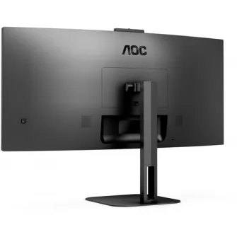 Monitor Curbat WLED VA AOC 34 WQHD 100Hz 4ms HDMI DisplayPort USB USB-C Webcam CU34V5CW/BK