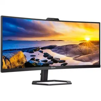 Monitor Curbat WLED VA Philips 34 WQHD 100Hz 4ms HDMI DisplayPort USB USB-C Webcam 34E1C5600HE/00