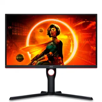 Игровой монитор AOC 25G3ZM 24,5 дюйма Full HD, белая светодиодная подсветка, VA, 240 Гц, 1 мс, HDMI, DisplayPort, USB-концентратор, Pivot