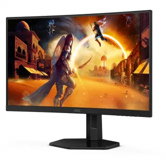 Monitor Gaming AOC, Curbat, 27'', VA, FHD, 280Hz, 1ms, 0.3ms, HDR10, FlickerFree, Boxe 2W x 2, HA, Pivot, HDMI, DisplayPort, USB, hub, C27G4ZXU, Negru