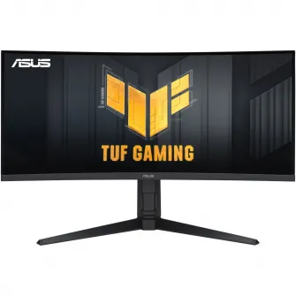 Monitor Gaming ASUS TUF, 34, Curved, VG34VQL3A, 180Hz, 1500R, Freesync™ Premium Pro, 1ms (GTG),125% sRGB, DisplayHDR™ 400, DisplayWidget Center