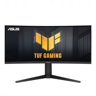 Monitor Gaming ASUS TUF VG34VQEL1A Curved – 34 inch UWQHD (3440 x 1440), 100Hz, Curved design, Extreme Low Motion Blur™, Freesync™, 1ms (MPRT),125% sRGB, HDR