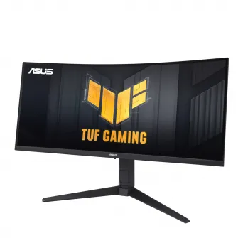 Monitor Gaming ASUS TUF VG34VQEL1A Curved – 34 inch UWQHD (3440 x 1440), 100Hz, Curved design, Extreme Low Motion Blur™, Freesync™, 1ms (MPRT),125% sRGB, HDR