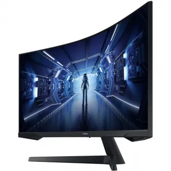 Игровой изогнутый монитор LED VA Samsung Odyssey, 34'', WQHD, 165 Гц, 1 мс, HDR10, 1000R, Free sync Premium, Display Port, HDMI, LC34G55TWWRXEN