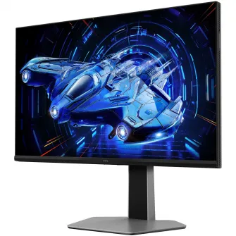 Monitor Gaming QD-Mini LED TCL 27G64, 27'', QHD (2560x1440), 180Hz, 1ms GTG, AMD FreeSync™ Premium, G-Sync™ Compatible, HDR600, 2x HDMI, Display Port, Jack, Pivot, negru/gri