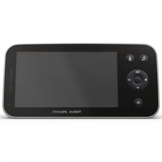 Monitor video digital pentru bebelusi Philips Avent SCD973/26, conectare la aplicatie mobila, full HD, functie de traducere a plansului, senzor SenseIQ