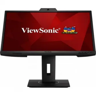 Monitor Videoconferinta LED IPS ViewSonic 23.8, Full HD, 75Hz, 5ms, camera web 2MP, difuzoare 2x2W, VGA, HDMI, Display Port, USB, VG2440V