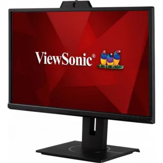 Monitor Videoconferinta LED IPS ViewSonic 23.8, Full HD, 75Hz, 5ms, camera web 2MP, difuzoare 2x2W, VGA, HDMI, Display Port, USB, VG2440V