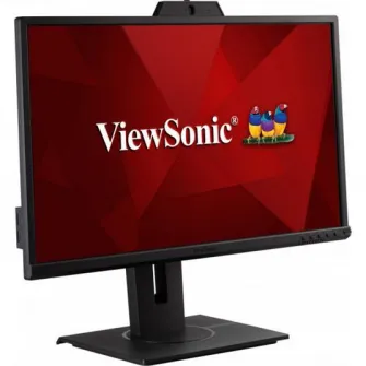 Monitor Videoconferinta LED IPS ViewSonic 23.8, Full HD, 75Hz, 5ms, camera web 2MP, difuzoare 2x2W, VGA, HDMI, Display Port, USB, VG2440V