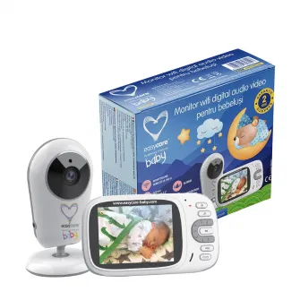 Monitor wifi digital audio video Easycare Baby pentru bebelusi model VB609