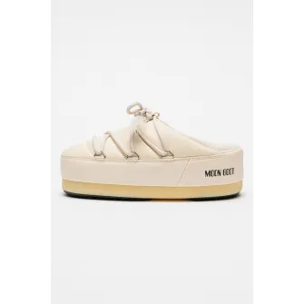 Moon Boot, Saboti cu sireturi pentru ajustare, Crem, 41-42