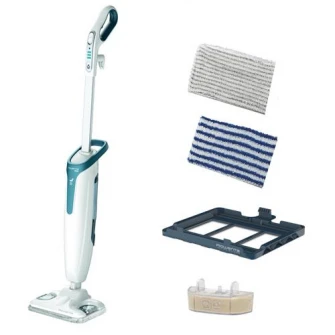 Rowenta RY6597WH Steam Power Steam Mop, 1200 Вт, 0,6 л, фильтр против известкового налета, 3 режима пара, белый