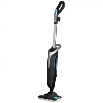 ROWENTA Steam Power RY6555WH Паровая швабра, 1200 Вт, 0,6 л, фильтр для удаления накипи, 3 настройки регулировки пара, черный / синий
