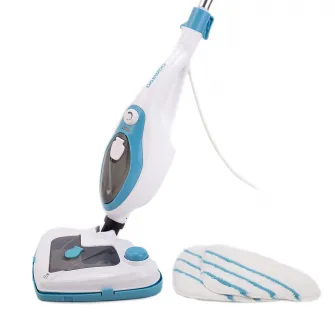 Mop cu aburi Daewoo DMO160, 1500 W, 0.4 L, recipient detergent, accesorii incluse, Alb